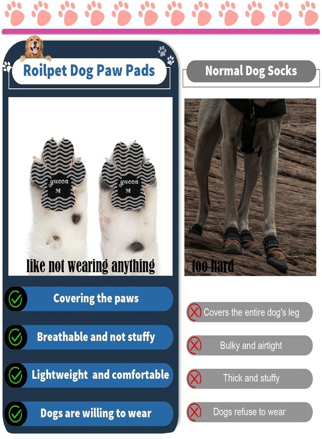 يوكا  وسادات تثبيت مخالب الكلاب من يوكا، واقيات مخالب الكلاب بمادة لاصقة أقوى، مقابض أصابع لمنع انزلاق الكلاب على الأرضيات الخشبية، جوارب وأحذية بديلة للكلاب الكبيرة في السن - Image 3